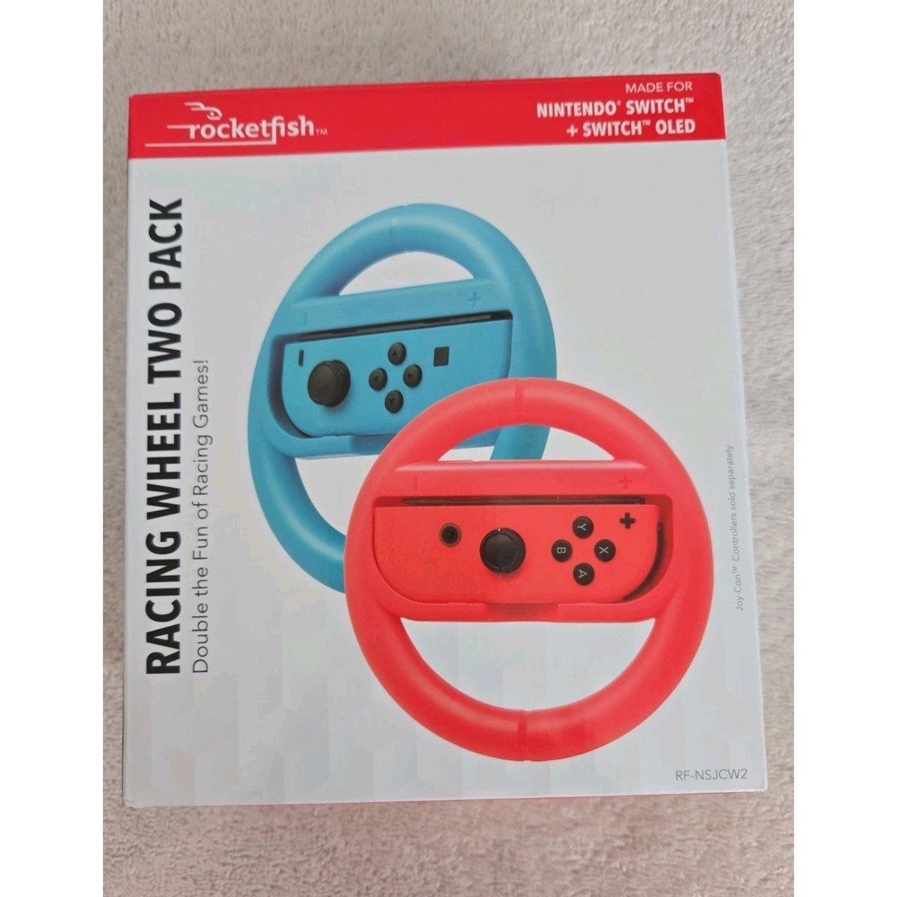 Racing Wheel 2-Pack for Nintendo Switch – Rocketfish Joy-Con Red/Blue